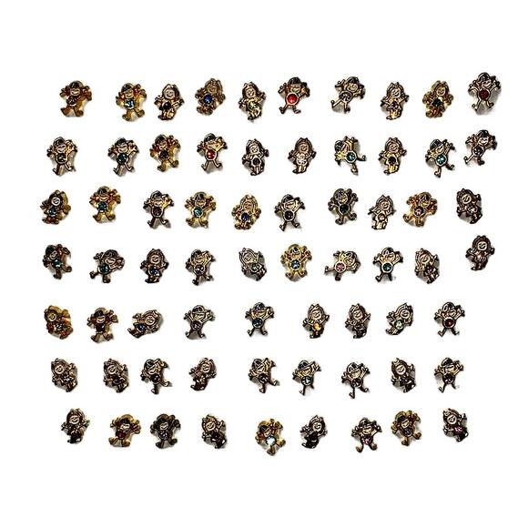 Lot 60+ Floating Locket Jewelry Charms 7mm Boy Girl Daughter Son Birthstones - Picture 4 of 5